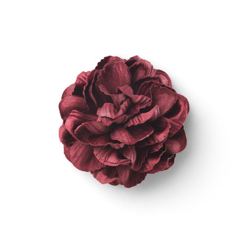 CP RISPETTO BURGUNDY L ICONIC LAPEL FLOWER