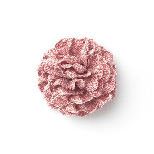 CP VIVIDO LIGHT PINK L SOLID LAPEL FLOWER