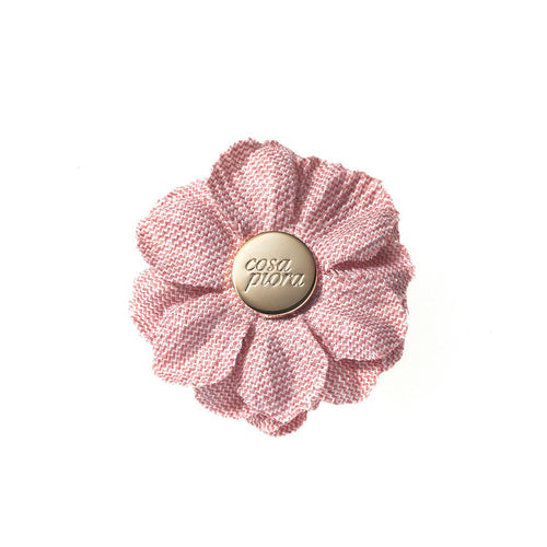 CP VIVIDO LIGHT PINK L SOLID LAPEL FLOWER