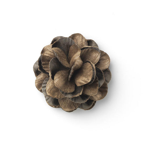 CP TALENTO KHAKI L DIPTYCH LAPEL FLOWER