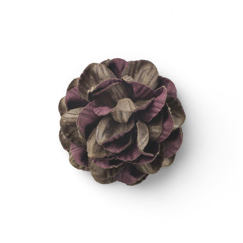 CP TALENTO PURPLE L DIPTYCH LAPEL FLOWER