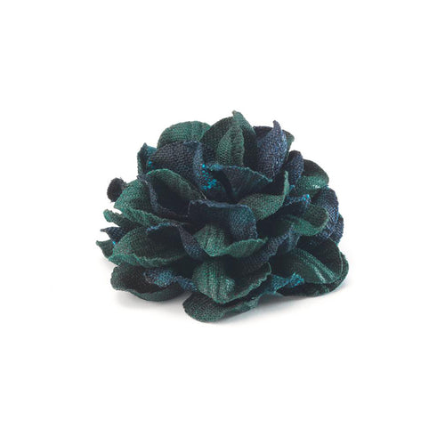 CP BRAVADO GREEN L COLOR BLOCK LAPEL FLOWER