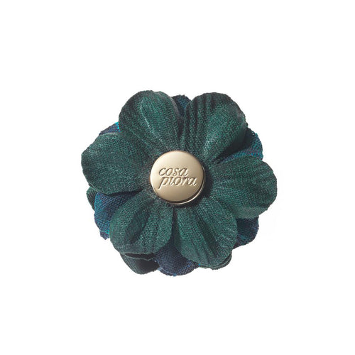 CP BRAVADO GREEN L COLOR BLOCK LAPEL FLOWER