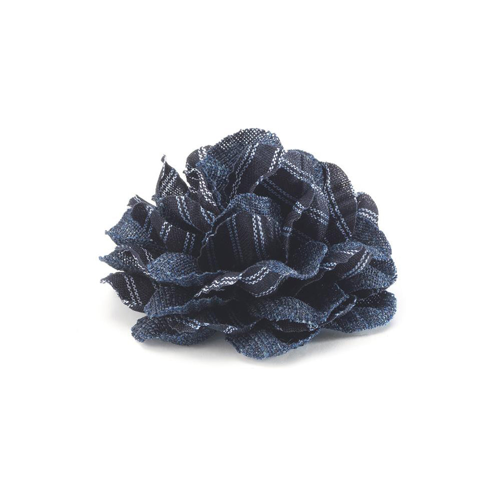 CP BRAVADO NAVY L COLOR BLOCK LAPEL FLOWER