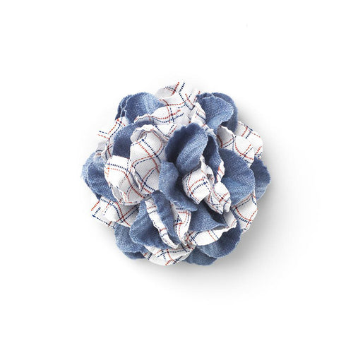 CP BRAVADO LIGHT BLUE L COLOR BLOCK LAPEL FLOWER