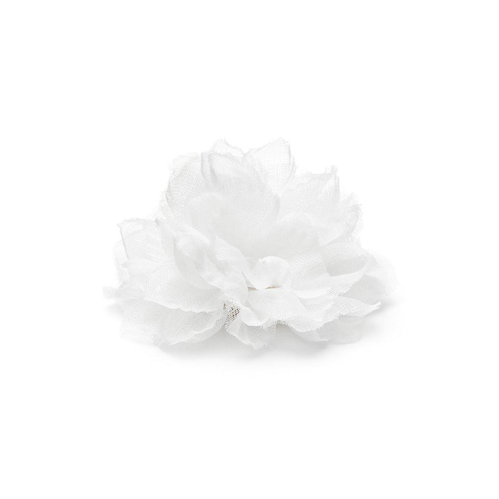 BLANC WHITE L CHIFFON LAPEL FLOWER