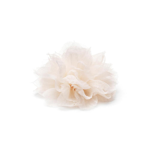 BLANC BEIGE L CHIFFON LAFPEL FLOWER