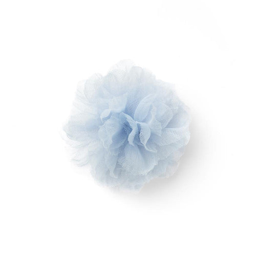 BLANC LIGHT BLUE L CHIFFON LAPEL FLOWER