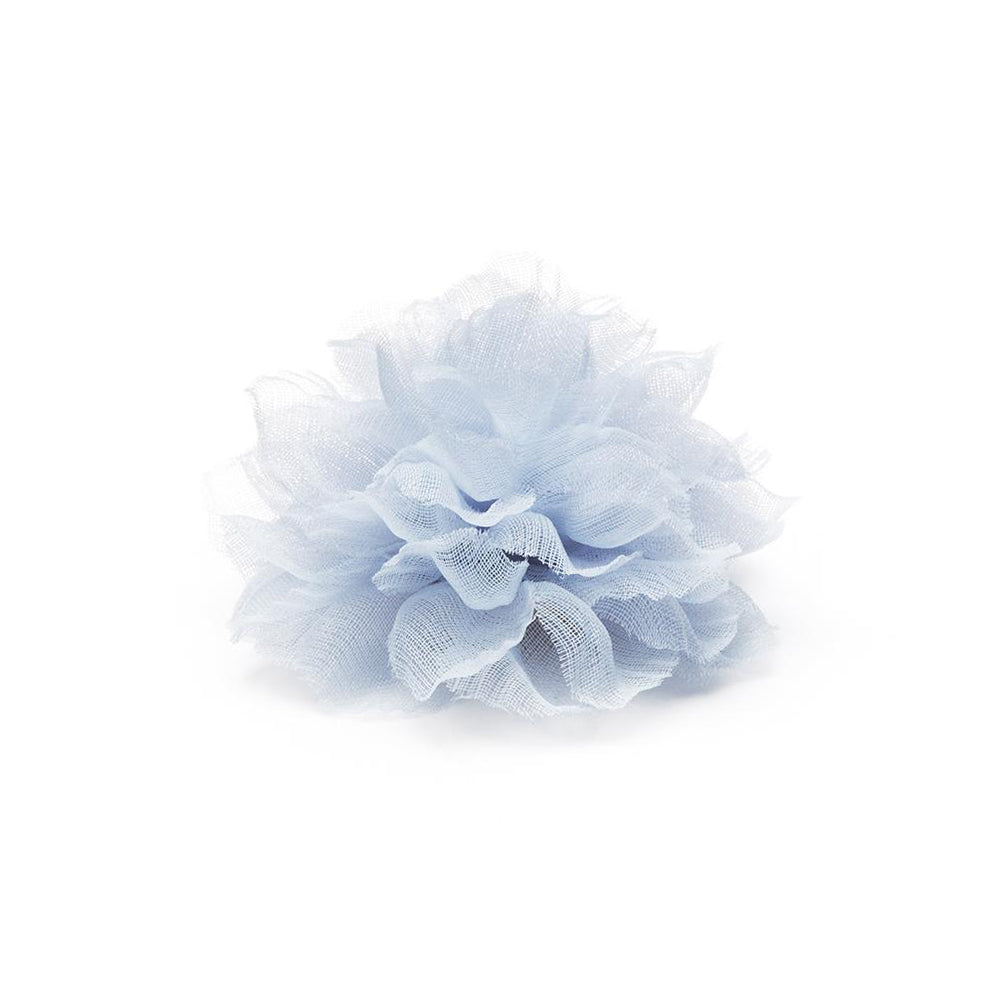 BLANC LIGHT BLUE L CHIFFON LAPEL FLOWER