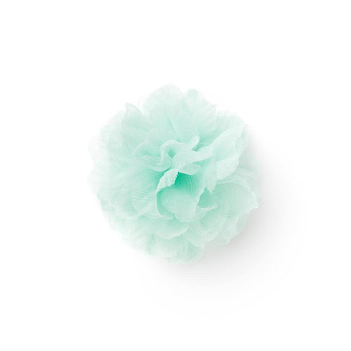 BLANC MINT GREEN L CHIFFON LAPEL FLOWER