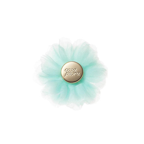 BLANC MINT GREEN L CHIFFON LAPEL FLOWER