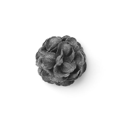 CP GLORIO GREY M BASIC LAPEL FLOWER