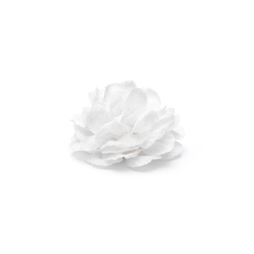 CP VIVIDO WHITE M SOLID LAPEL FLOWER