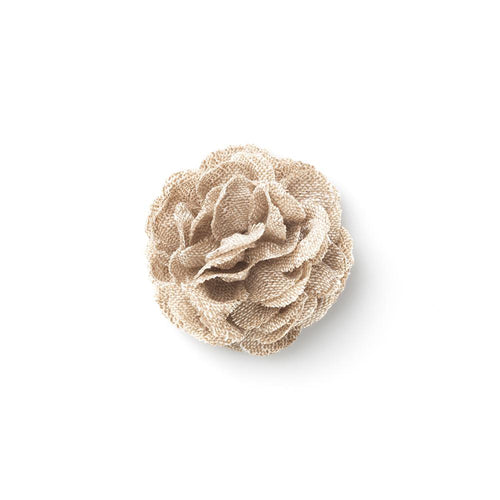 CP VIVIDO BEIGE M  SOLID LAPEL FLOWER