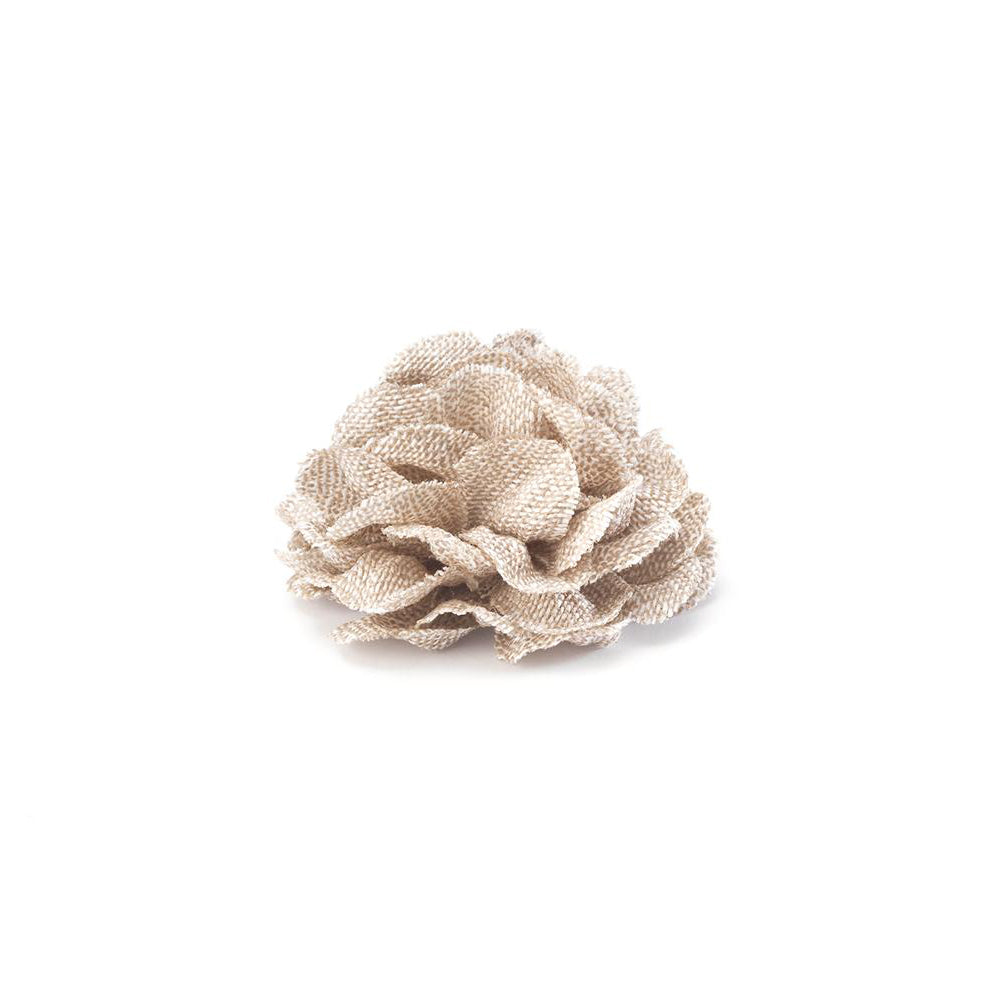 CP VIVIDO BEIGE M  SOLID LAPEL FLOWER