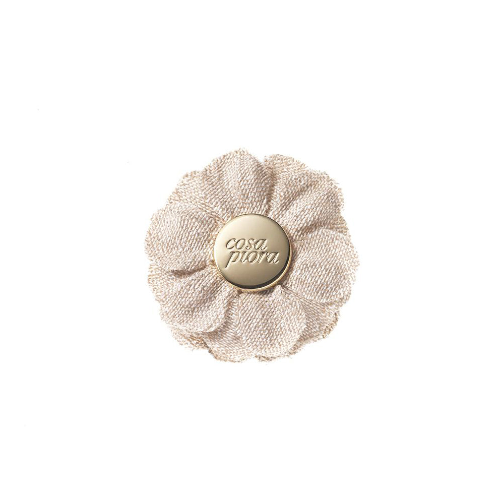 CP VIVIDO BEIGE M  SOLID LAPEL FLOWER