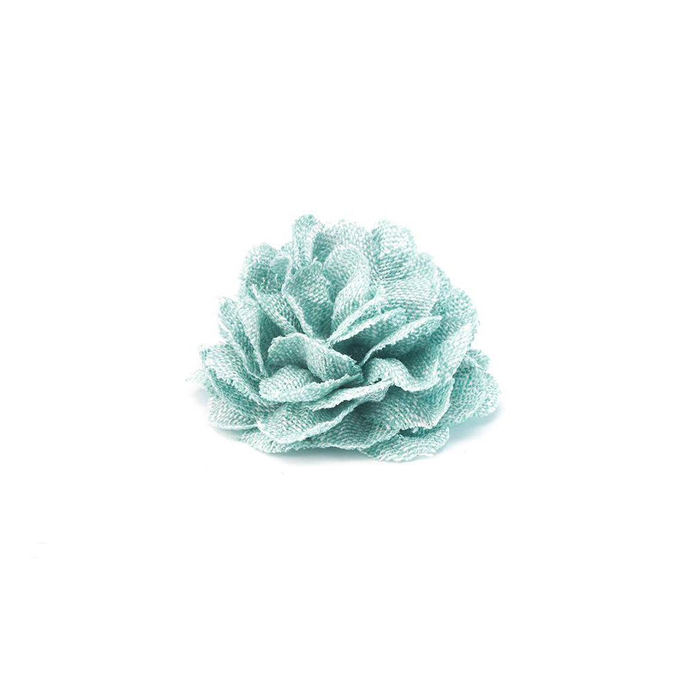 CP VIVIDO MINT GREEN M SOLID LAPEL FLOWER