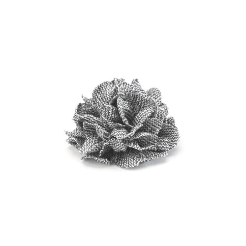 CP VIVIDO GREY M SOLID LAPEL FLOWER