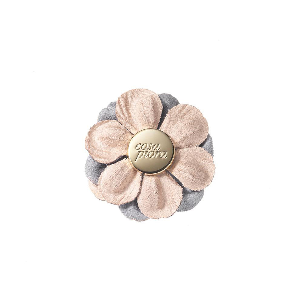 CP TALENTO LIGHT GREY M DIPTYCH LAPEL FLOWER