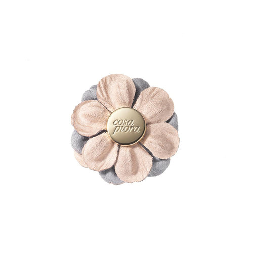 CP TALENTO LIGHT GREY M DIPTYCH LAPEL FLOWER