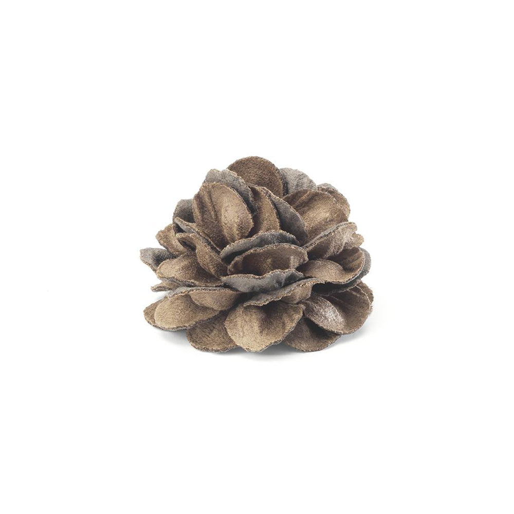 CP TALENTO KHAKI M DIPTYCH LAPEL FLOWER