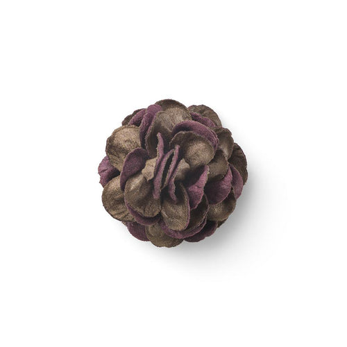 CP TALENTO PURPLE M  DIPTYCH LAPEL FLOWER