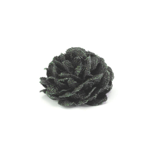 CP FAMA KHAKI M HERRINGBONE LAPEL FLOWER