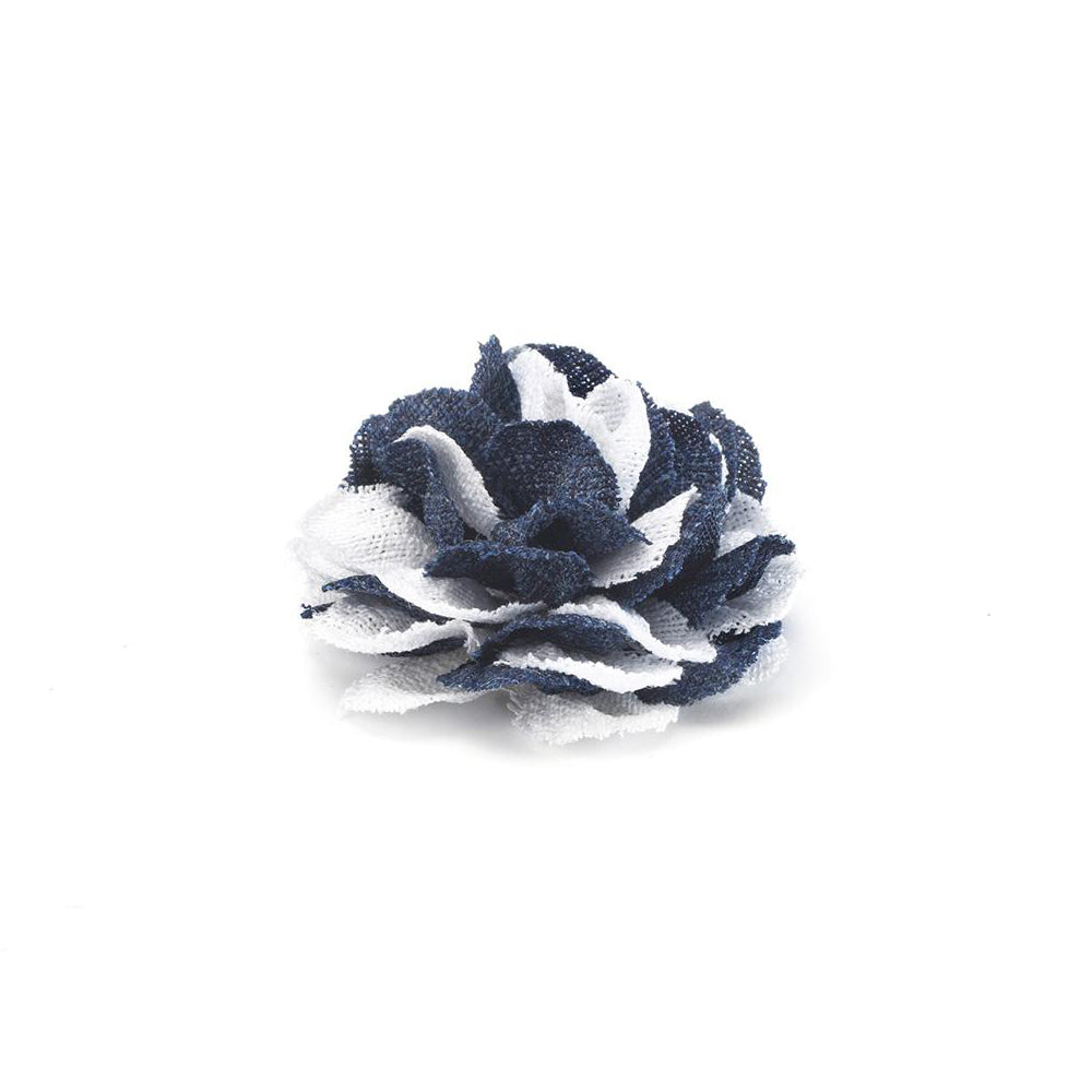 CP BRAVADO WHITE M COLOR BLOCK LAPEL FLOWER