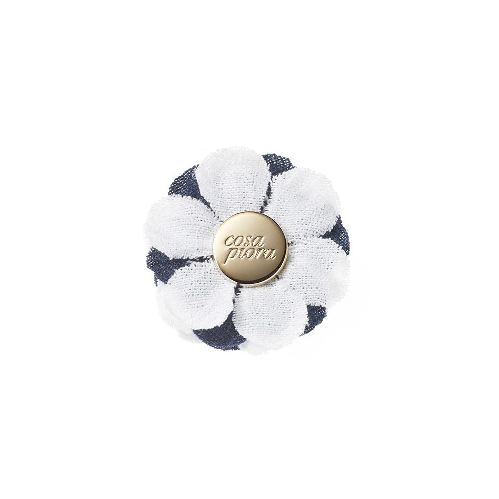 CP BRAVADO WHITE M COLOR BLOCK LAPEL FLOWER