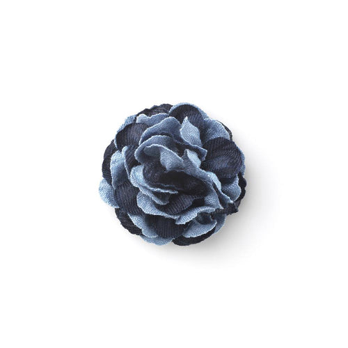 CP BRAVADO BLUE M COLOR BLOCK LAPEL FLOWER