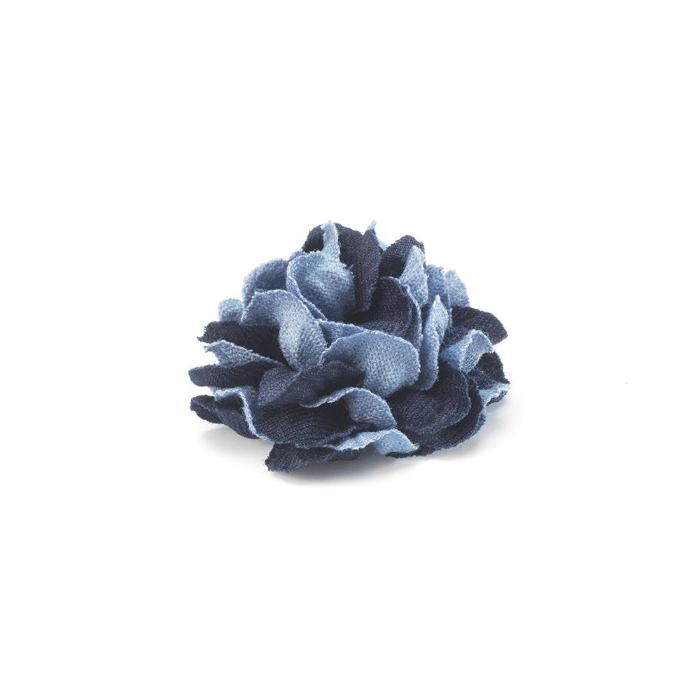 CP BRAVADO BLUE M COLOR BLOCK LAPEL FLOWER