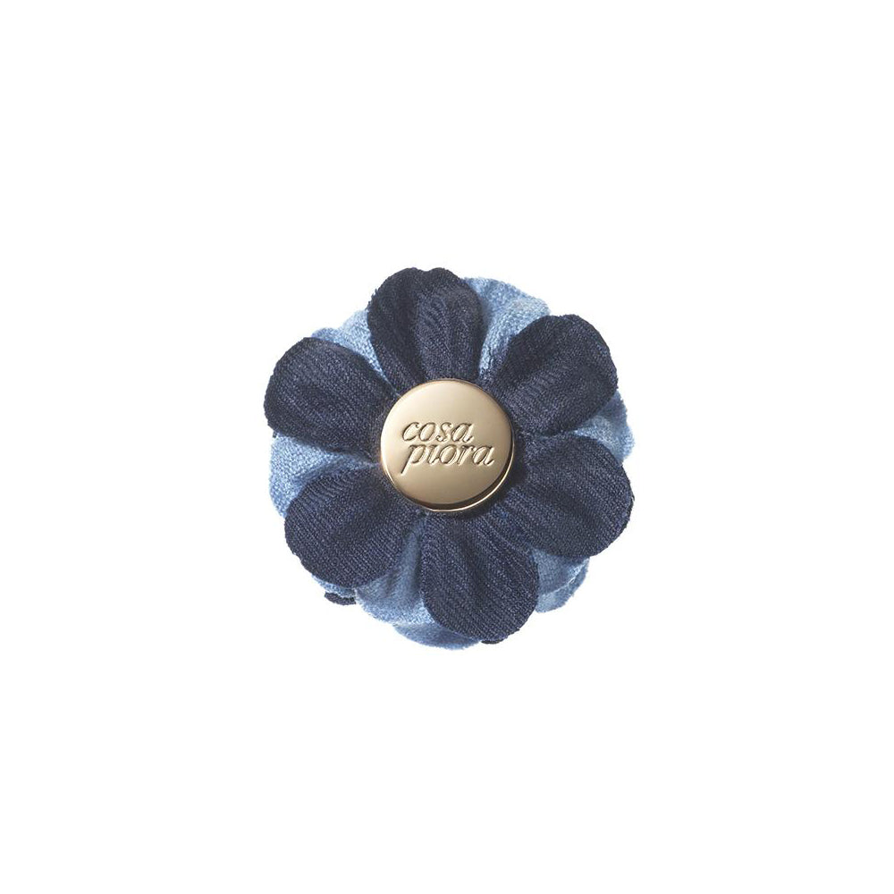 CP BRAVADO BLUE M COLOR BLOCK LAPEL FLOWER