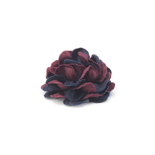 CP BRAVADO BURGUNDY M COLOR BLOCK LAPEL FLOWER