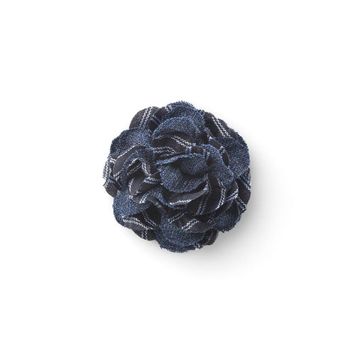 CP BRAVADO NAVY M COLOR BLOCK LAPEL FLOWER