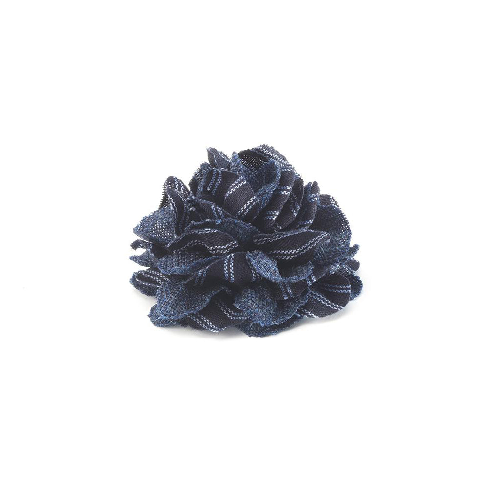 CP BRAVADO NAVY M COLOR BLOCK LAPEL FLOWER