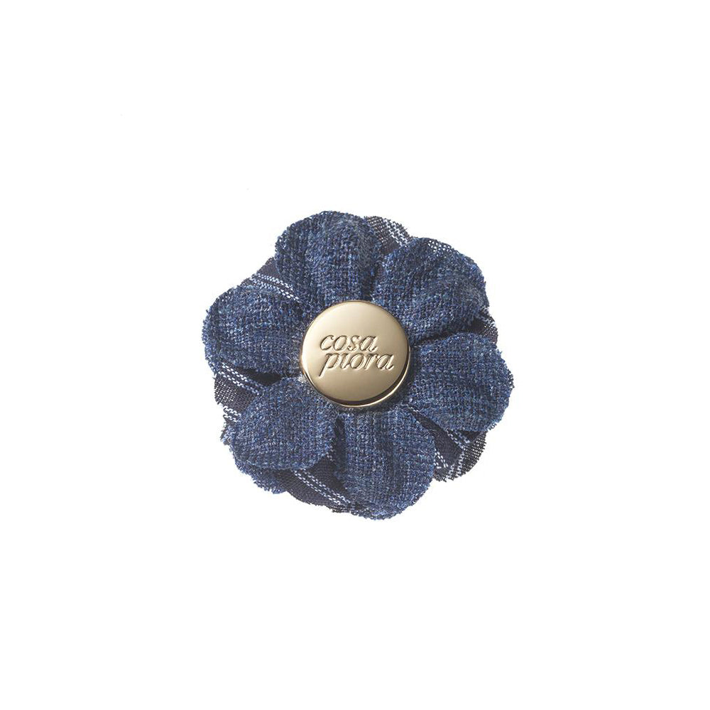 CP BRAVADO NAVY M COLOR BLOCK LAPEL FLOWER