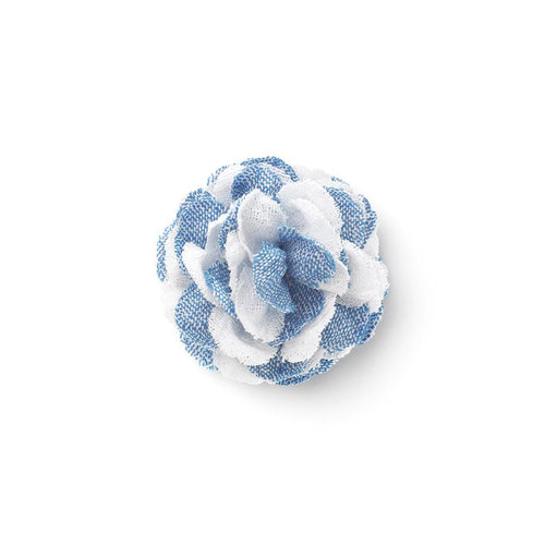 CP BRAVADO LIGHT BLUE M COLOR BLOCK LAPEL FLOWER