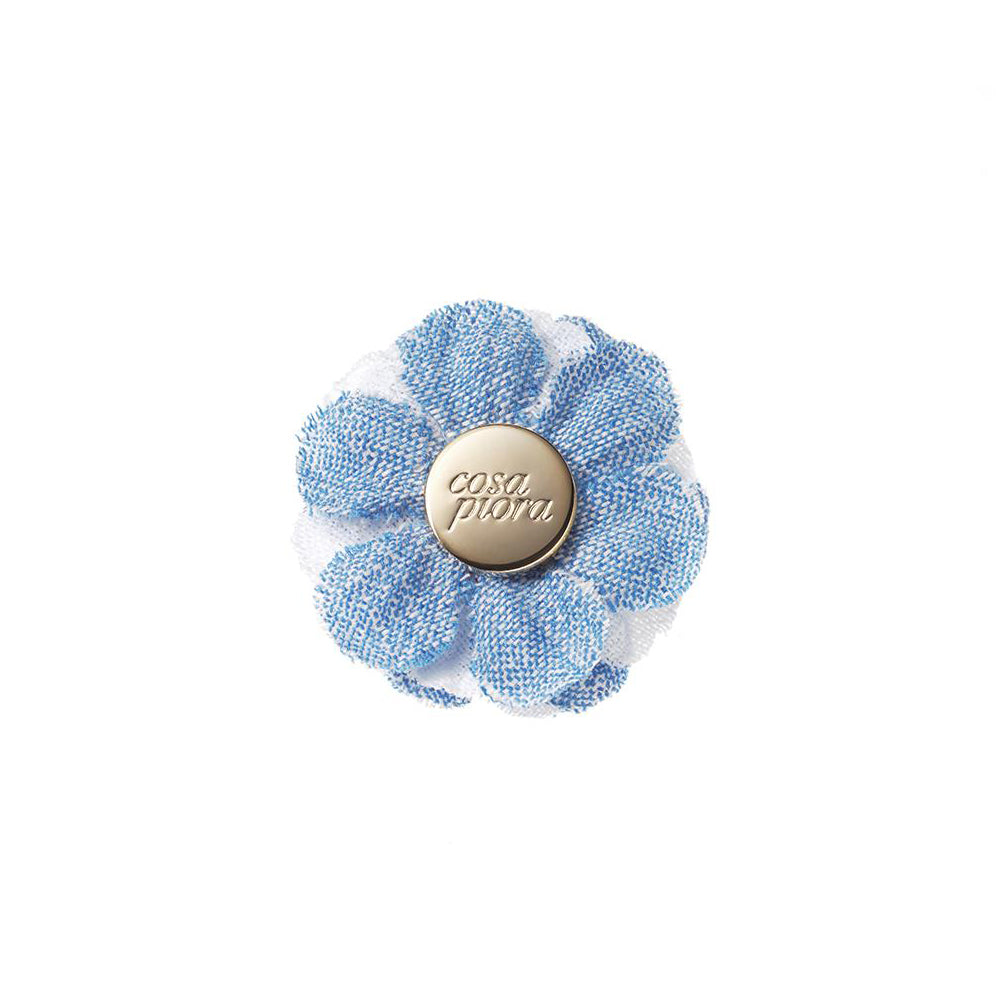 CP BRAVADO LIGHT BLUE M COLOR BLOCK LAPEL FLOWER