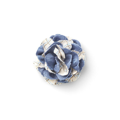 CP BRAVADO BEIGE M COLOR BLOCK LAPEL FLOWER