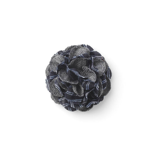 CP BRAVADO GREY M  COLOR BLOCK LAPEL FLOWER