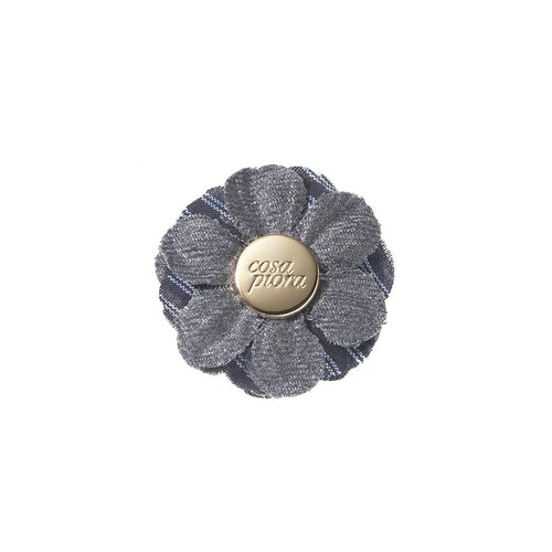 CP BRAVADO GREY M  COLOR BLOCK LAPEL FLOWER