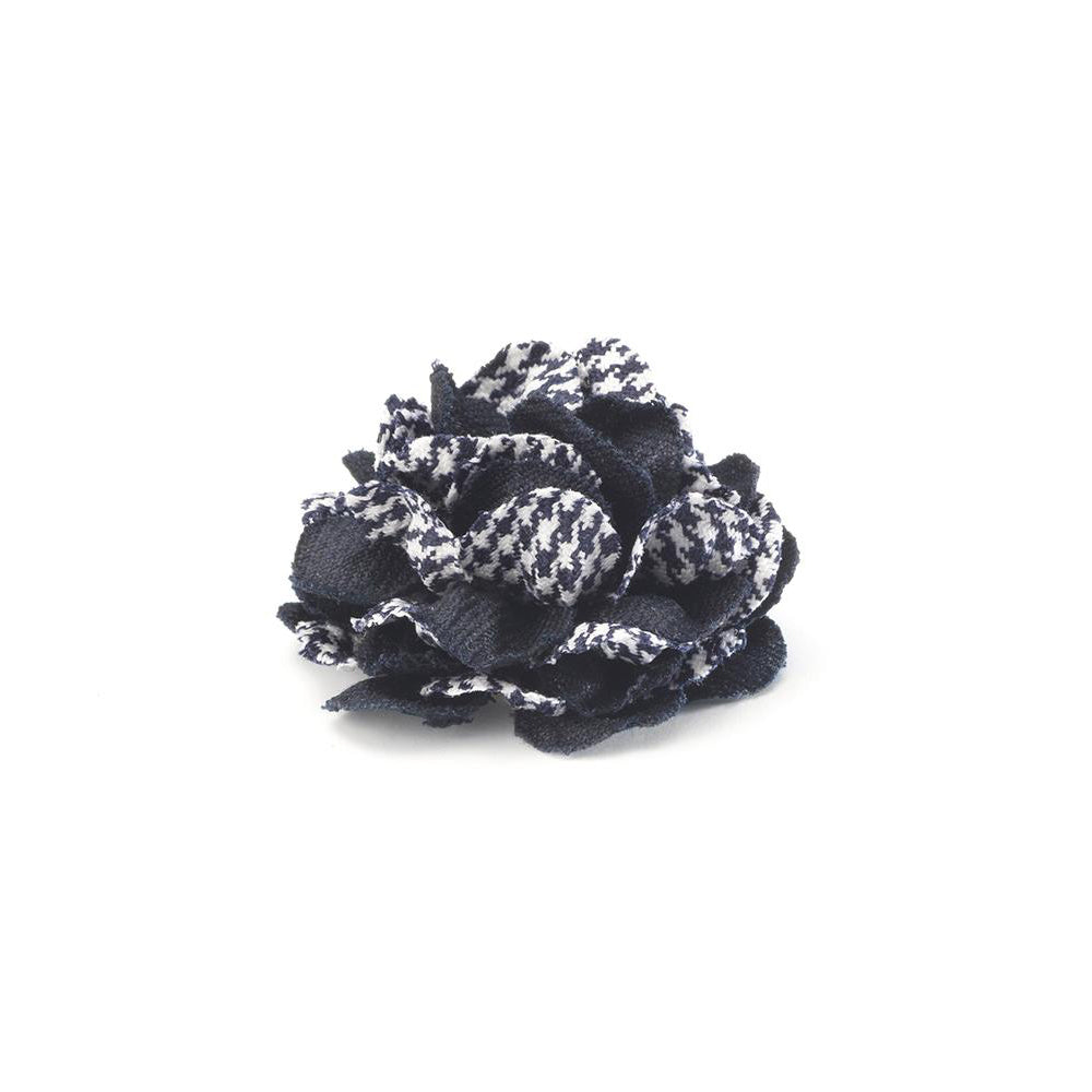 CP BRAVADO BLACK M COLOR BLOCK LAPEL FLOWER