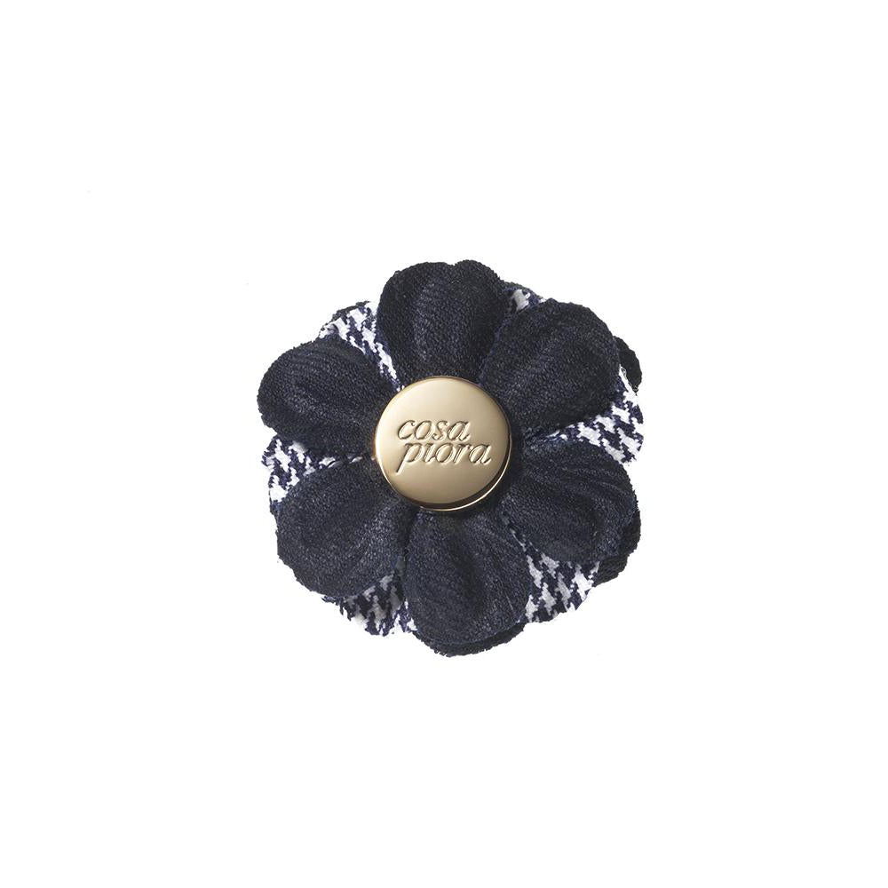 CP BRAVADO BLACK M COLOR BLOCK LAPEL FLOWER