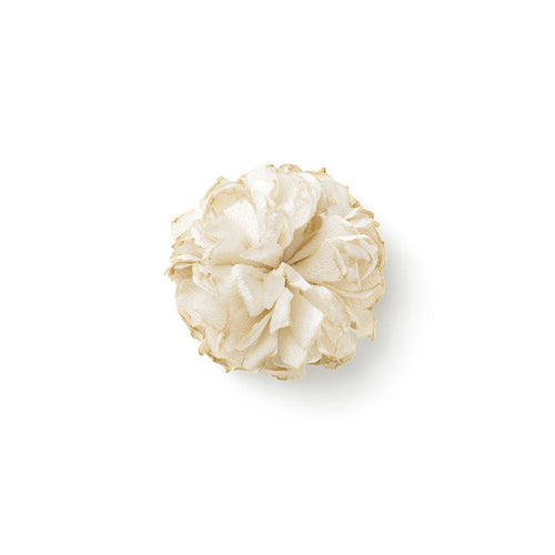 BRAMA BEIGE S BURNED LAPEL FLOWER