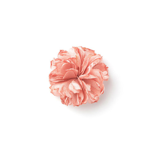 BRAMA LIGHT PINK S BURNED LAPEL FLOWER