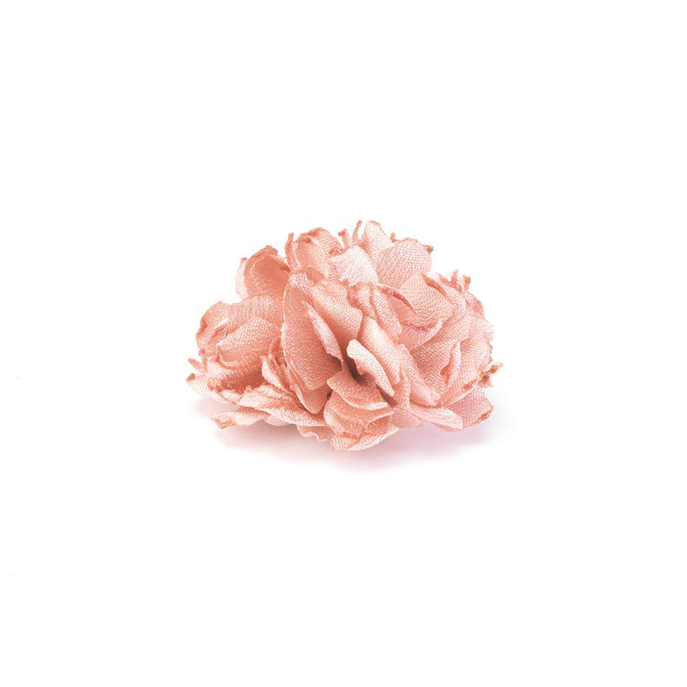 BRAMA LIGHT PINK S BURNED LAPEL FLOWER