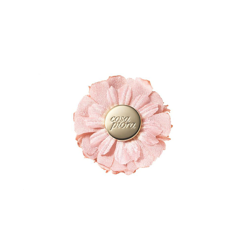 BRAMA LIGHT PINK S BURNED LAPEL FLOWER