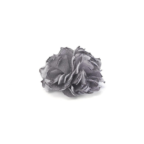 BRAMA GREY S BURNED LAPEL FLOWER