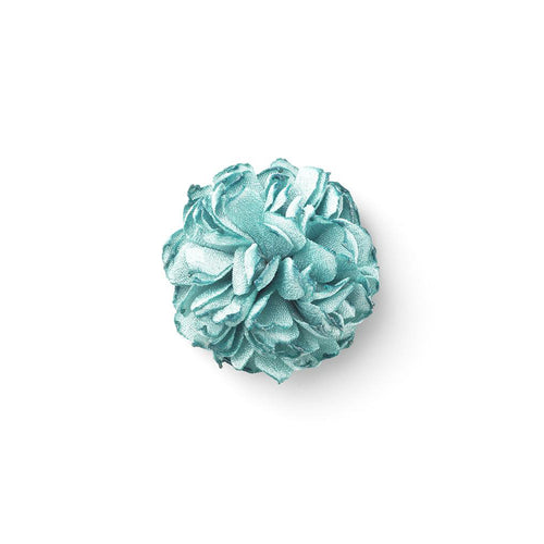 BRAMA INDIAN BLUE S BURNED LAPEL FLOWER