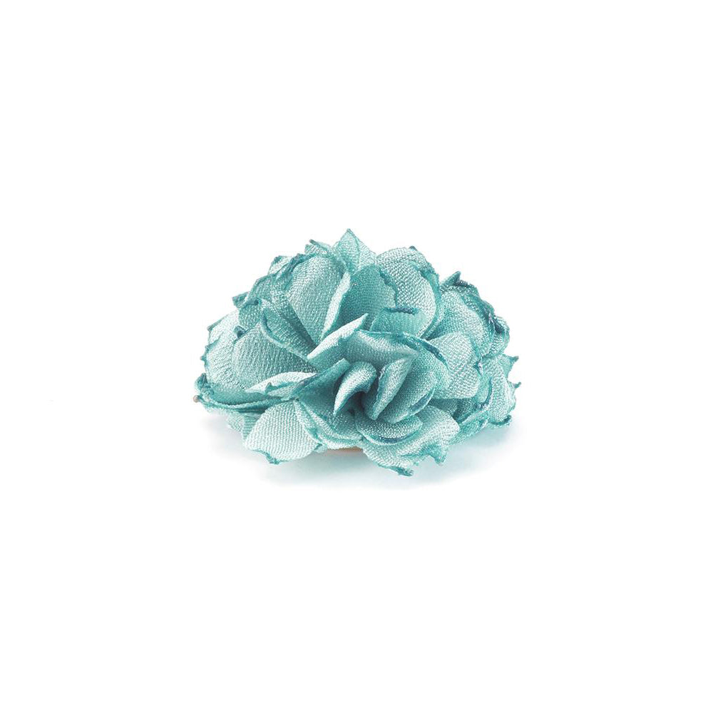 BRAMA INDIAN BLUE S BURNED LAPEL FLOWER